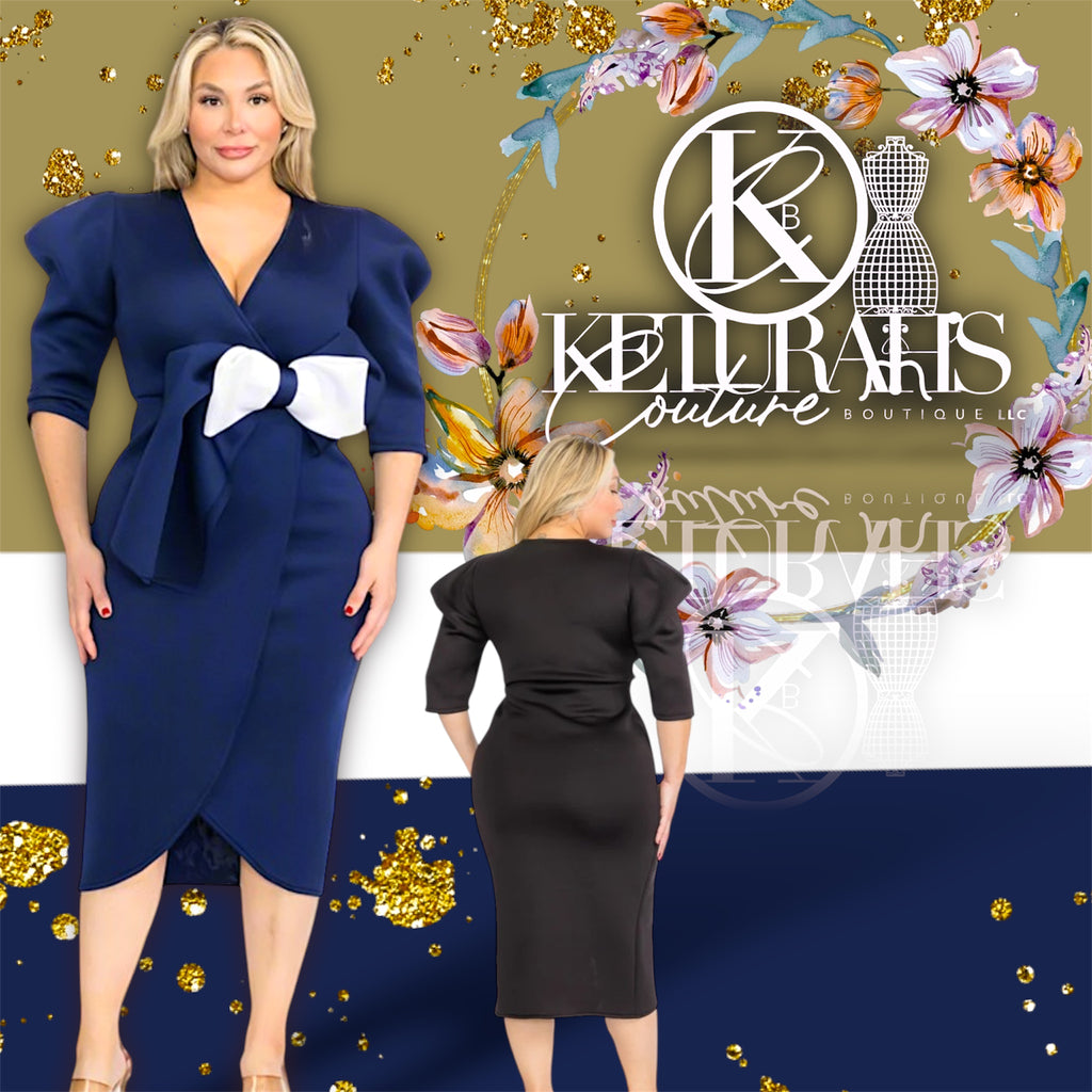 A Wrap Bow Dress