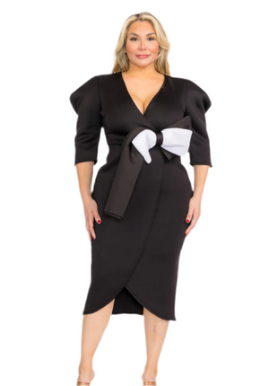 A Wrap Bow Dress