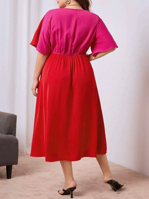 $15 Colorblock Twist Dress