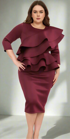 A Elegant Ruffle Dress