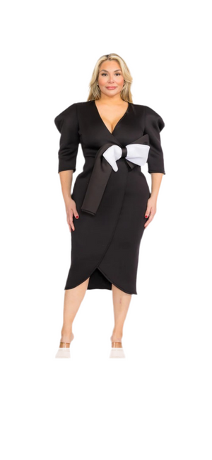 A Wrap Bow Dress