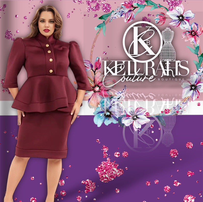 A Danna Peplum Dress