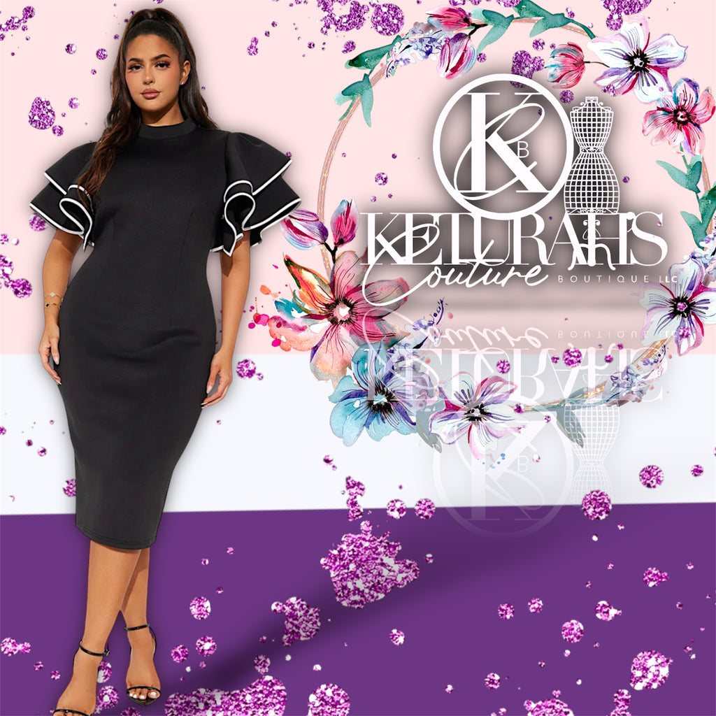 Fantasia Ruffle Midi Dress
