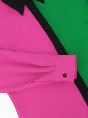A Colorblock Office Dress -Preorder