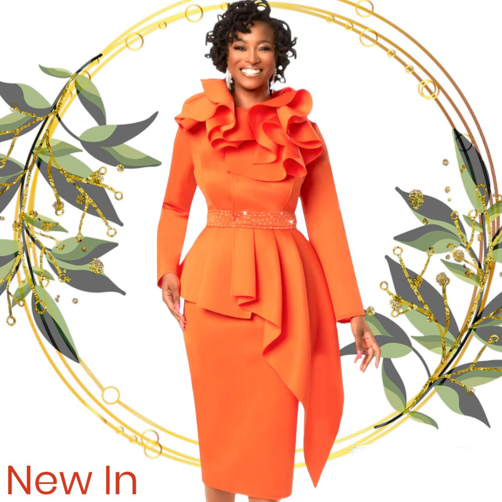 Luxury Ruffled Fall Dress