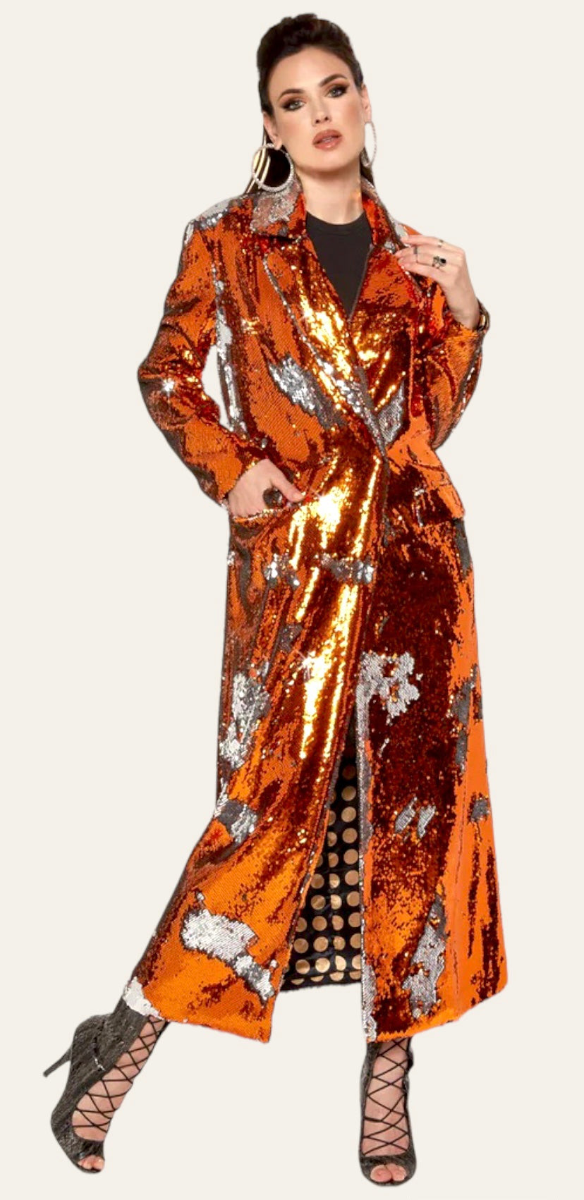 Luxury Golden Girl Coat