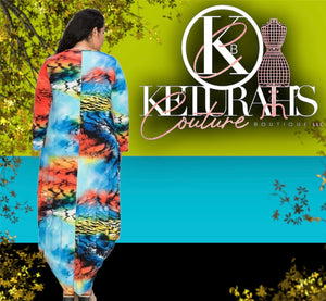 A Carla Color Block Maxi Dress
