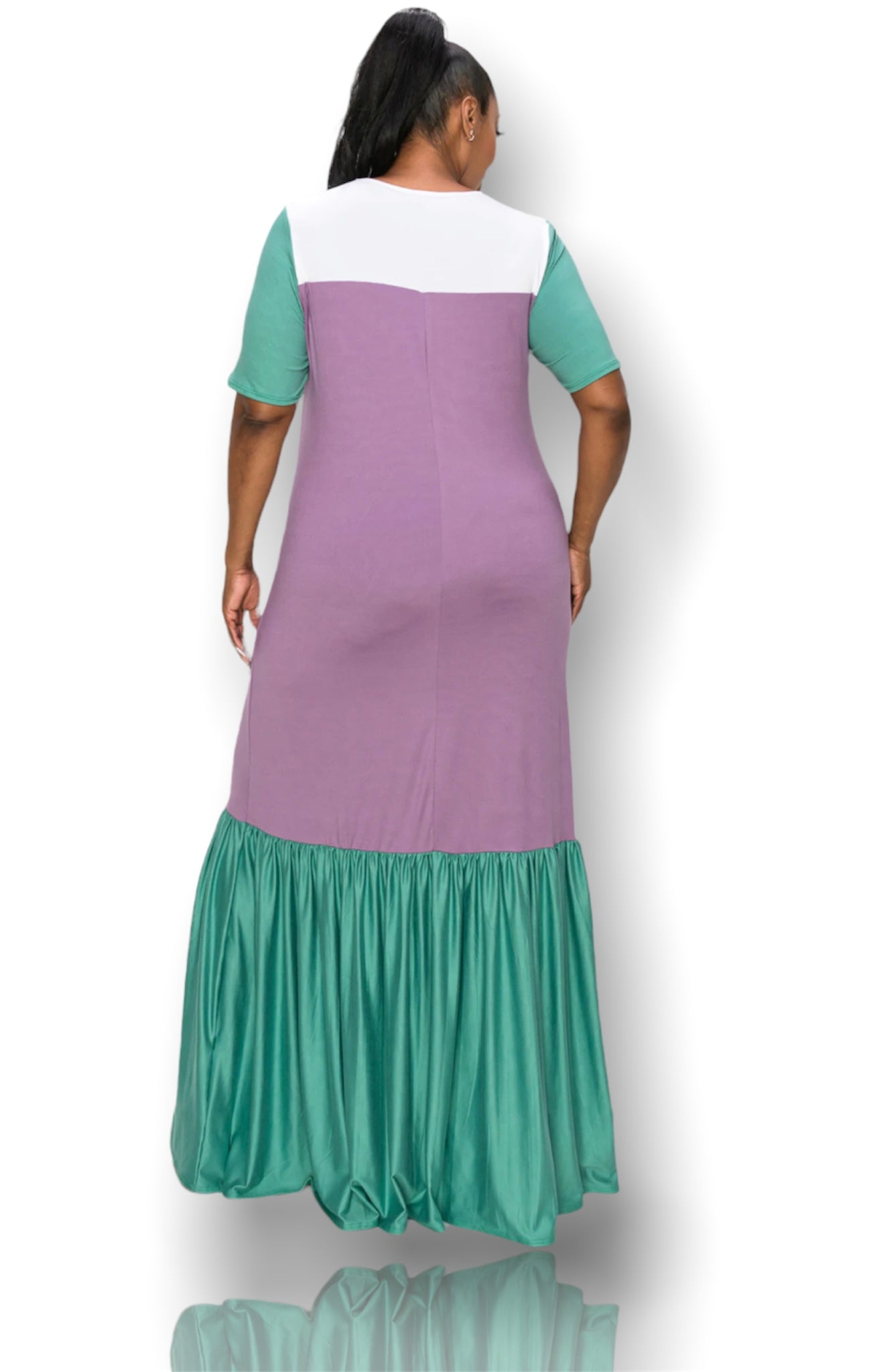 Ami Colorblock Maxi Dress