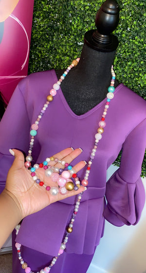 A KCB Multi Color Necklace Set